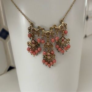 Awesome Boho Statement Necklace with Bead and Enamel Accents